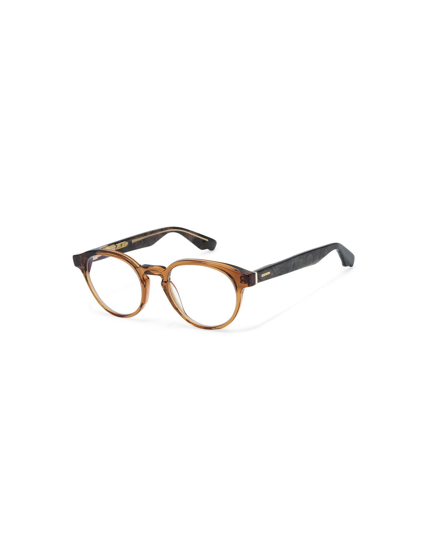 ISAMI: Redondas Acetato Marrón optical glasses by ATLANT 11273