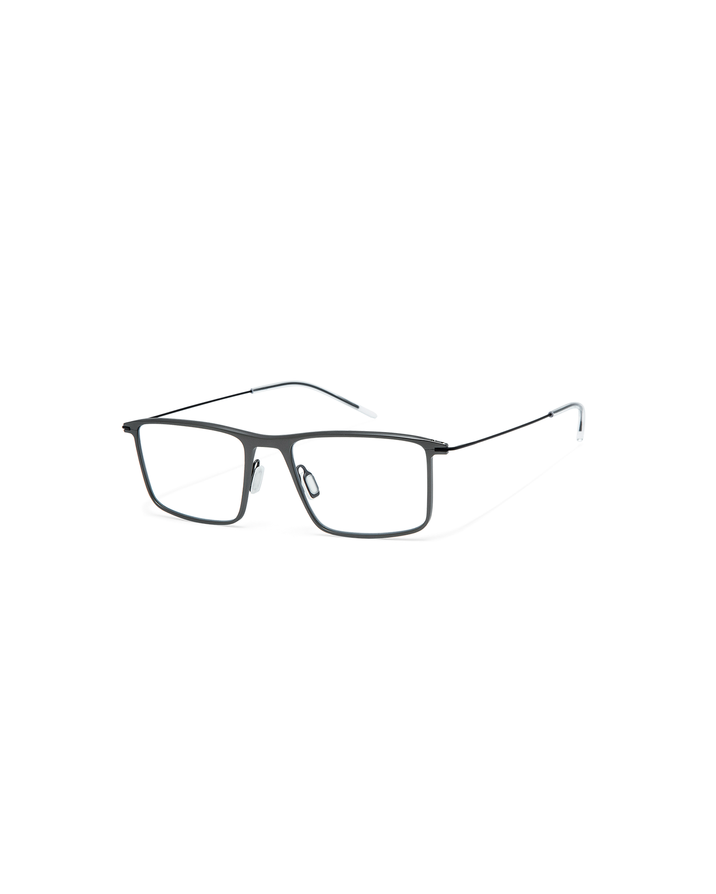 FOSTER: Rectangular Titanio Dark Silver optical glasses by ATLANT 10002