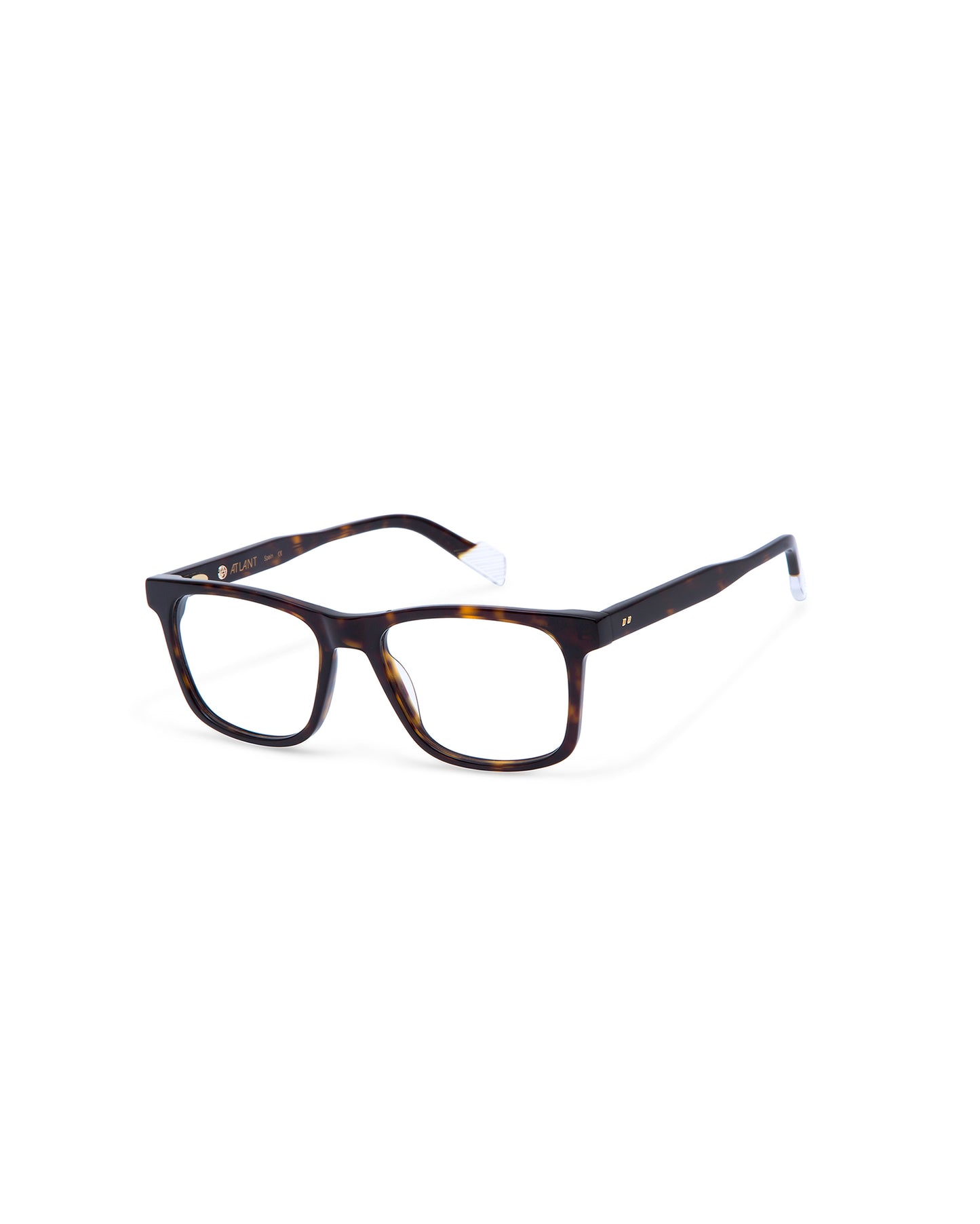RIO: Cuadrada Acetato Havana optical glasses by ATLANT 7032