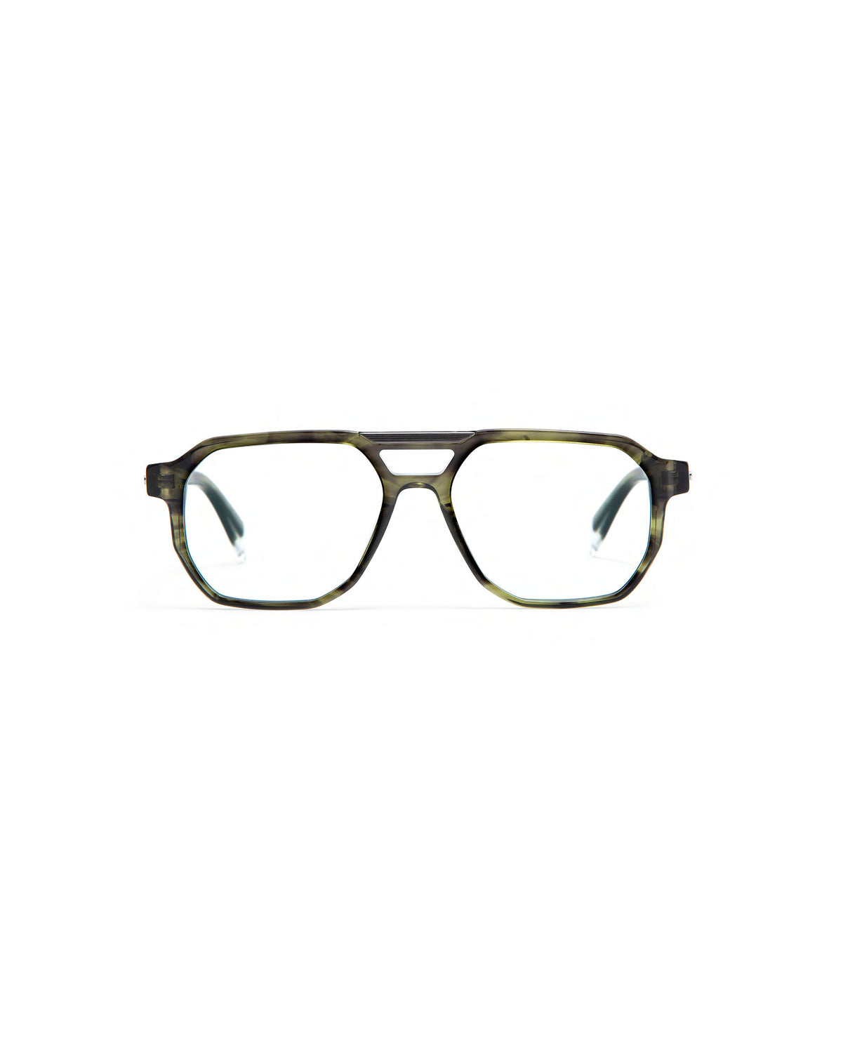 MARCONI: Aviador Acetato-Metal Verde optical glasses by GIGI STUDIOS 617