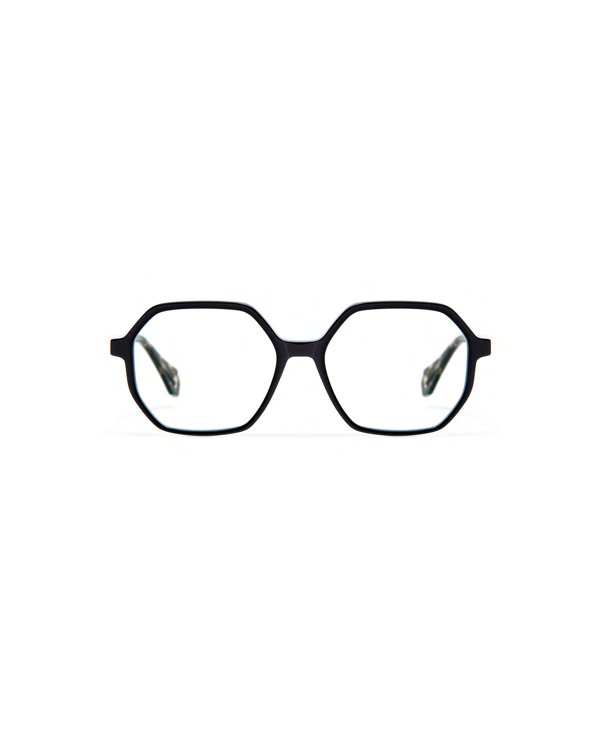 ENRICA: Geométricas Acetato Noir optical glasses by GIGI STUDIOS 3909
