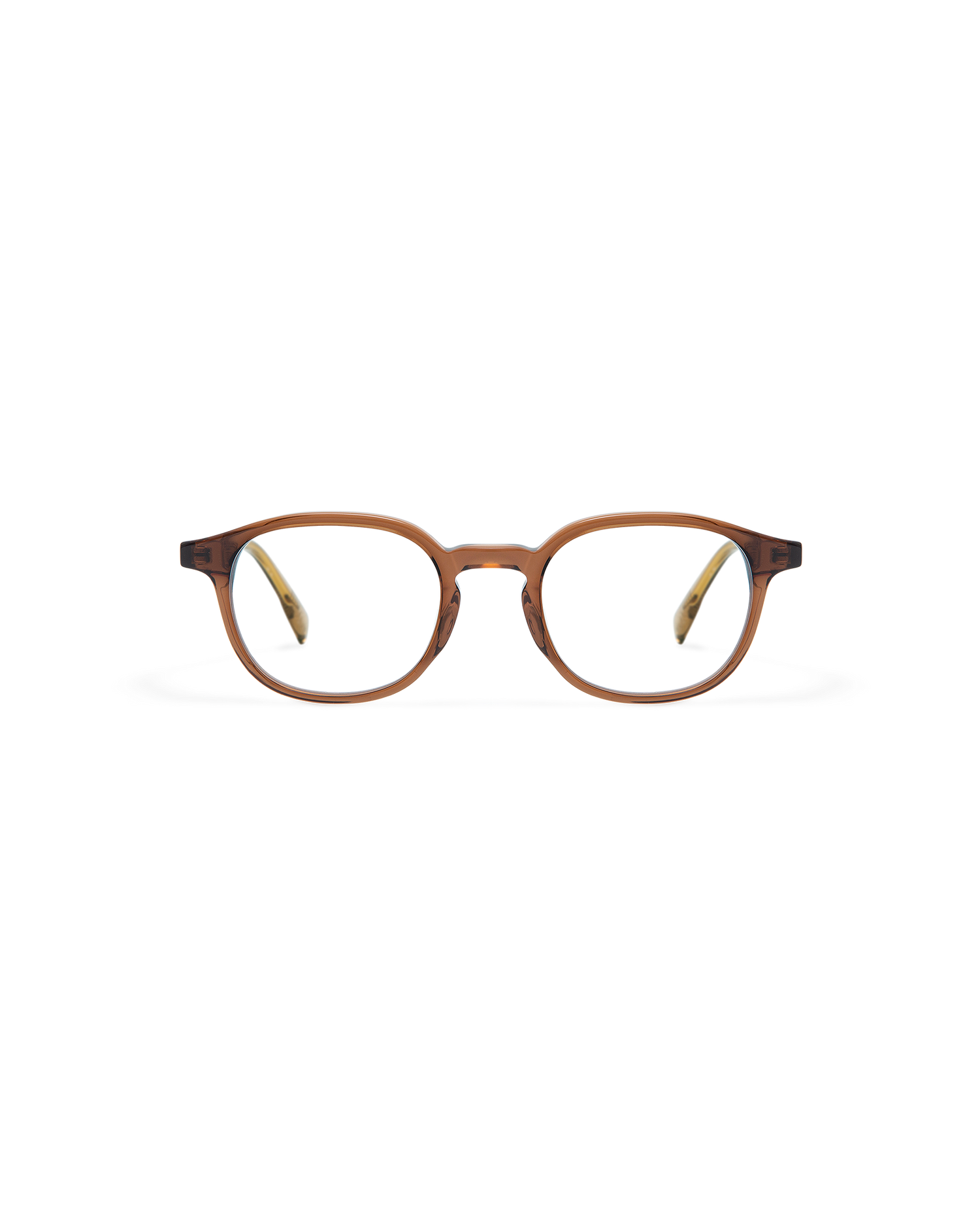 KAHN: Redondas Acetato Marrón optical glasses by ATLANT 11141