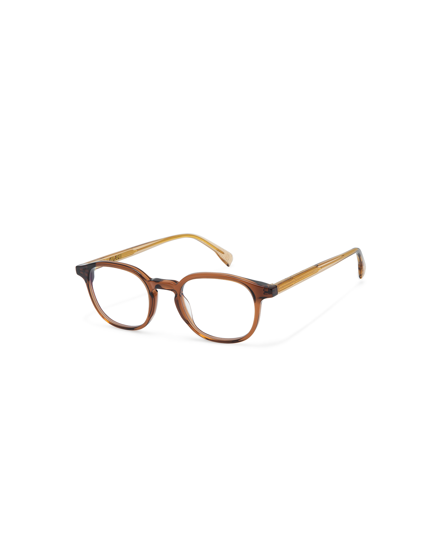 KAHN: Redondas Acetato Marrón optical glasses by ATLANT 11235