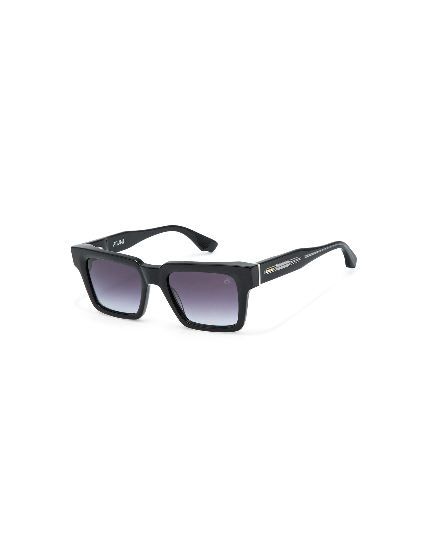 NORMAN: Rectangular Acetato Noir sunglasses by ATLANT 11287