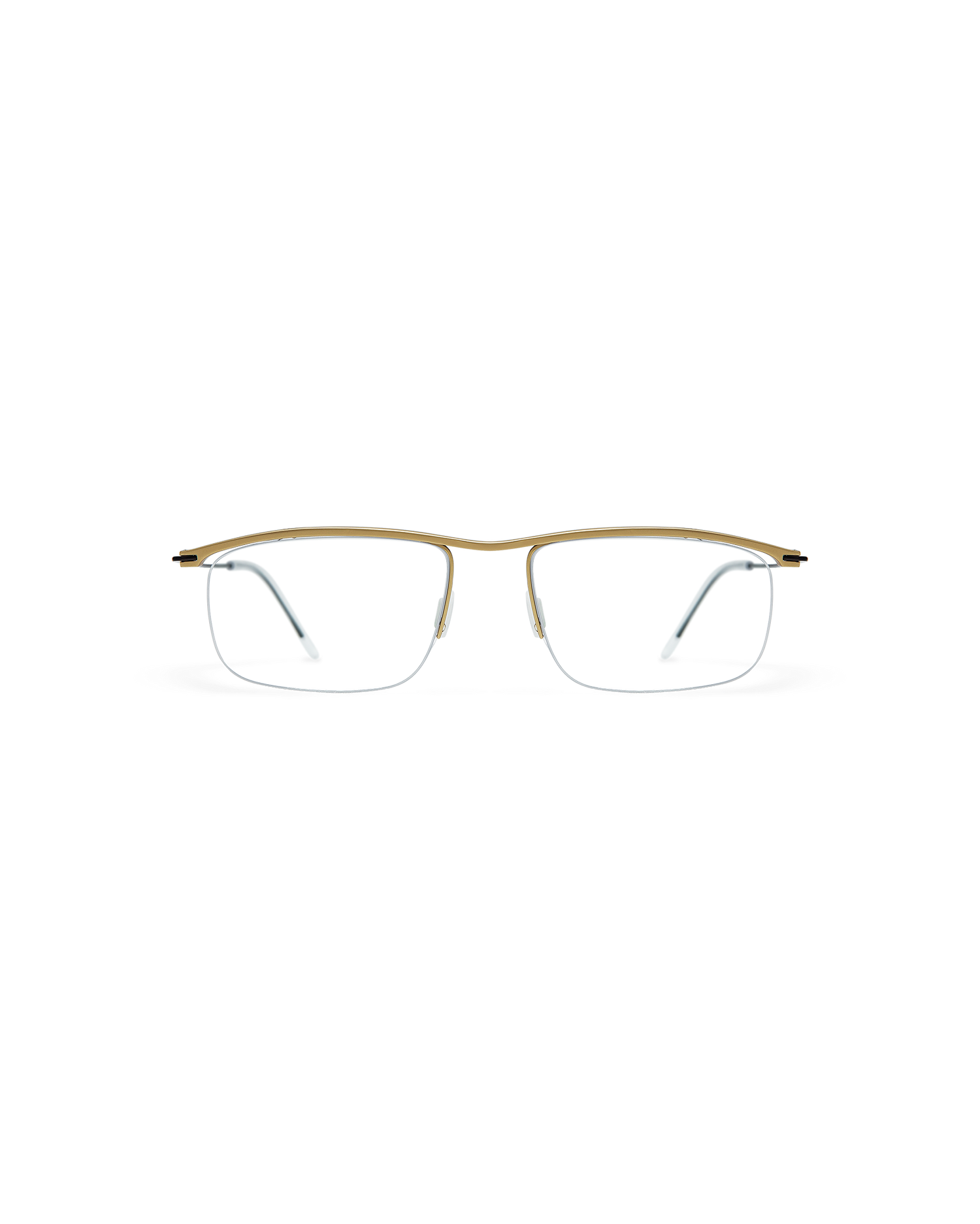 FUKS: Rectangular Titanio Doré optical glasses by ATLANT 9957