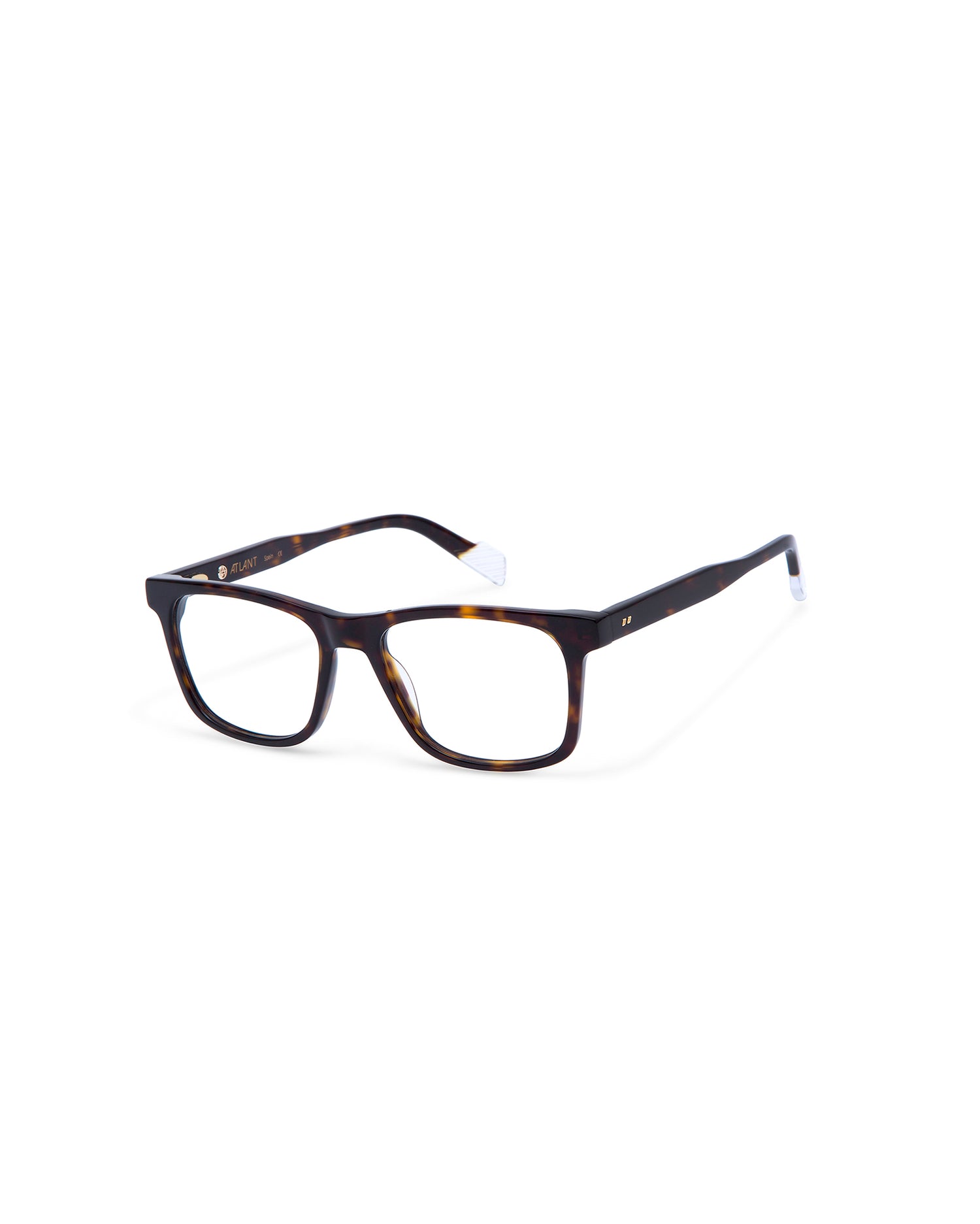 RIO: Cuadrada Acetato Havana optical glasses by ATLANT 7032