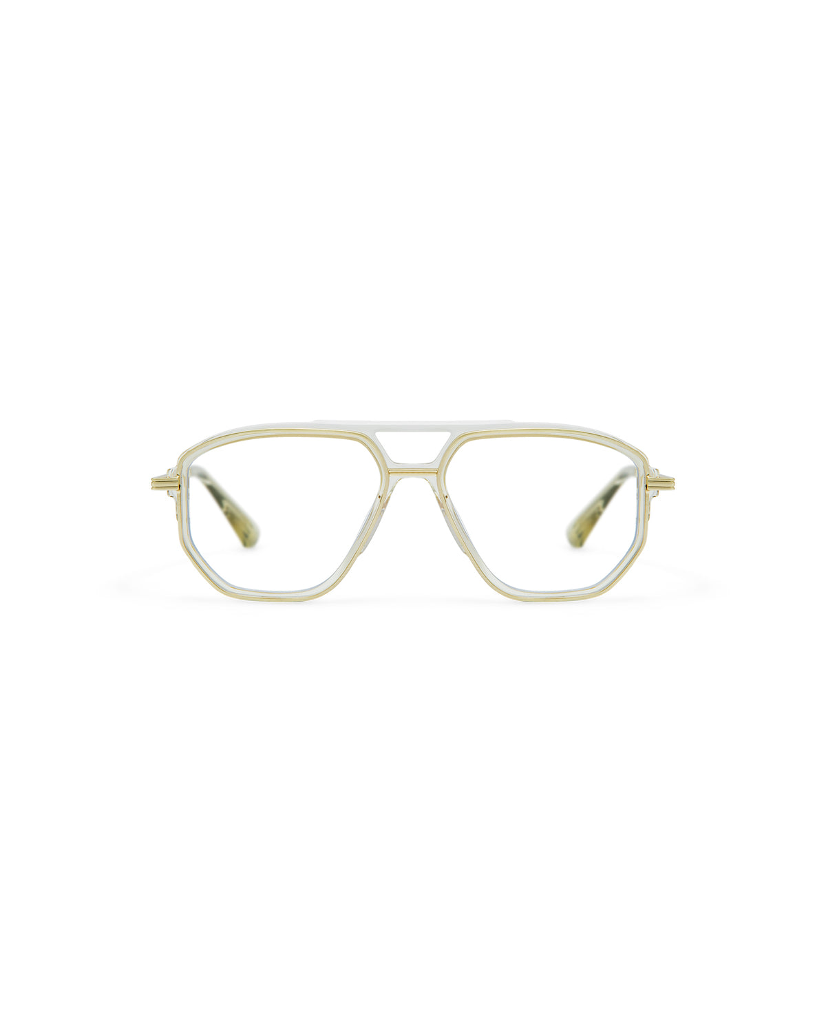 LEO: Aviador Acetato-Metal Marrón optical glasses by GIGI STUDIOS 8039