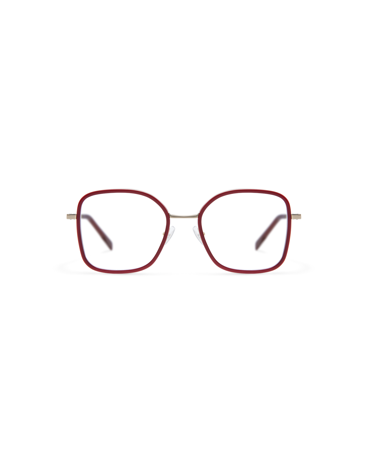 YARO: Redondas Titanio-Acetato Rojo optical glasses by GIGI STUDIOS 13791