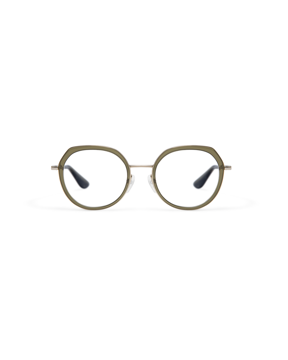 MEI: Redondas Acetato-Metal Verde optical glasses by GIGI STUDIOS 13857